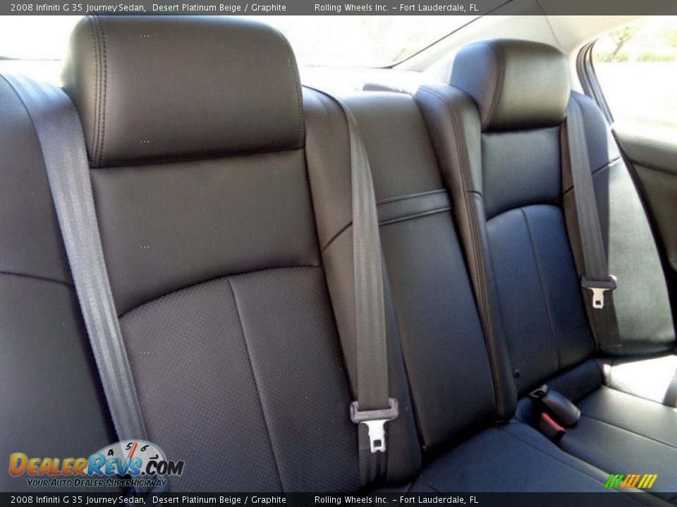 2008 Infiniti G 35 Journey Sedan Desert Platinum Beige / Graphite Photo #11