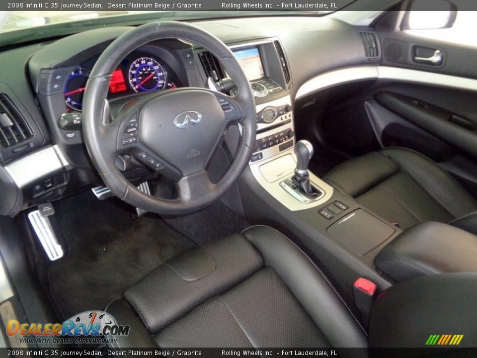 2008 Infiniti G 35 Journey Sedan Desert Platinum Beige / Graphite Photo #13
