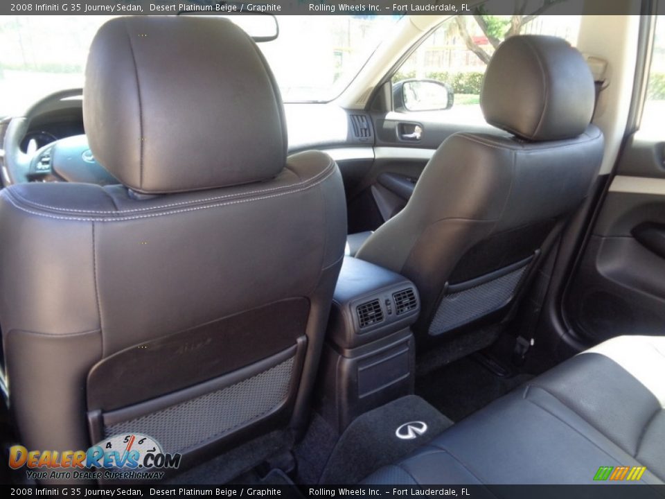 2008 Infiniti G 35 Journey Sedan Desert Platinum Beige / Graphite Photo #16