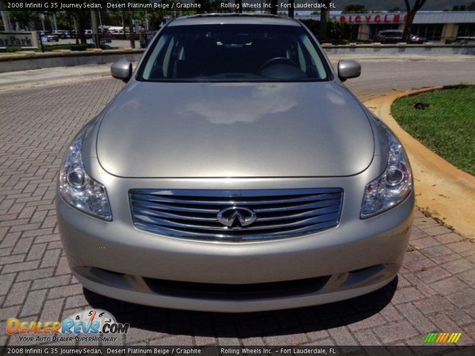 2008 Infiniti G 35 Journey Sedan Desert Platinum Beige / Graphite Photo #17