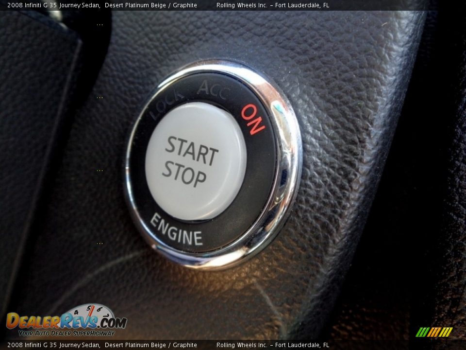 2008 Infiniti G 35 Journey Sedan Desert Platinum Beige / Graphite Photo #18