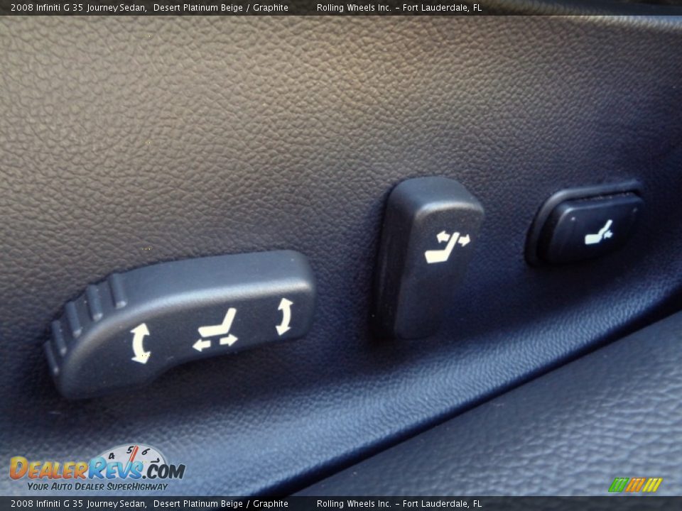 2008 Infiniti G 35 Journey Sedan Desert Platinum Beige / Graphite Photo #20