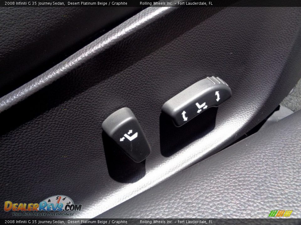 2008 Infiniti G 35 Journey Sedan Desert Platinum Beige / Graphite Photo #21