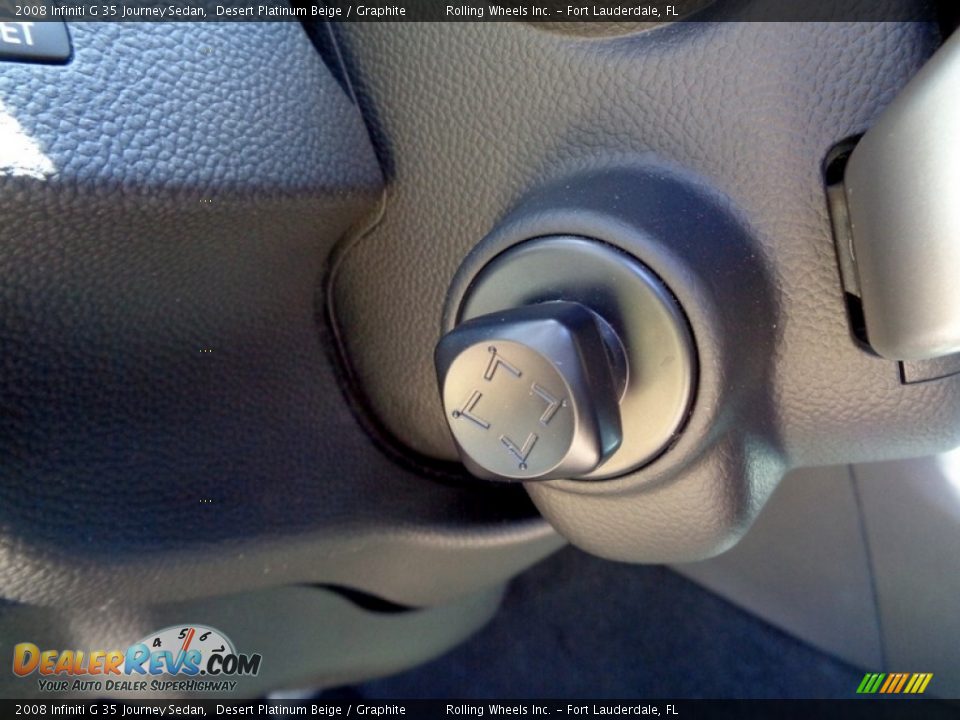 2008 Infiniti G 35 Journey Sedan Desert Platinum Beige / Graphite Photo #23