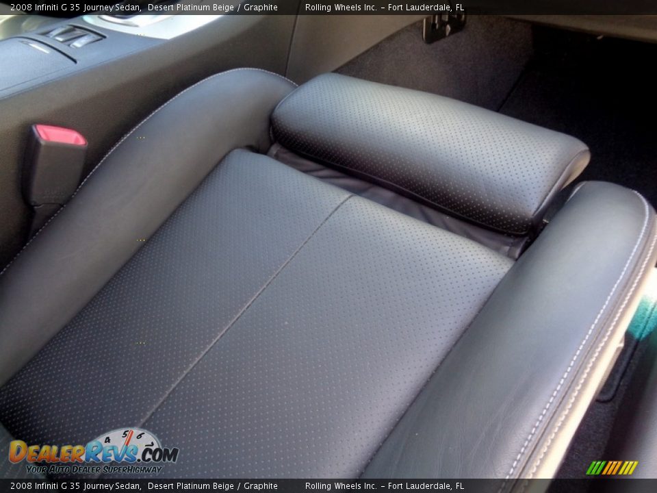 2008 Infiniti G 35 Journey Sedan Desert Platinum Beige / Graphite Photo #25