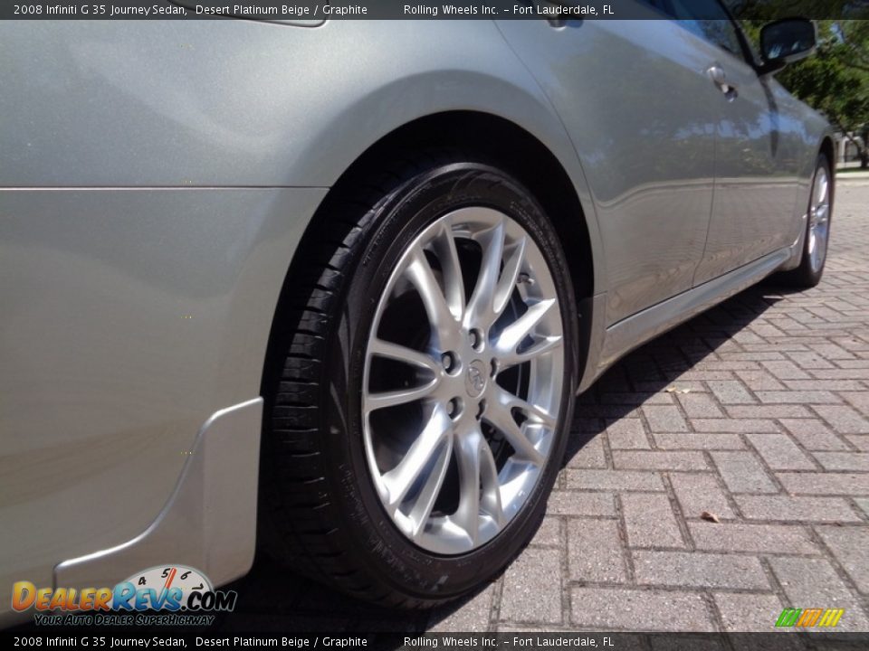 2008 Infiniti G 35 Journey Sedan Desert Platinum Beige / Graphite Photo #26