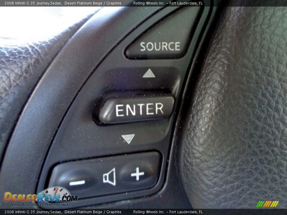 2008 Infiniti G 35 Journey Sedan Desert Platinum Beige / Graphite Photo #27