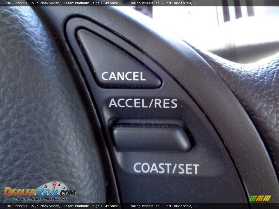 2008 Infiniti G 35 Journey Sedan Desert Platinum Beige / Graphite Photo #28