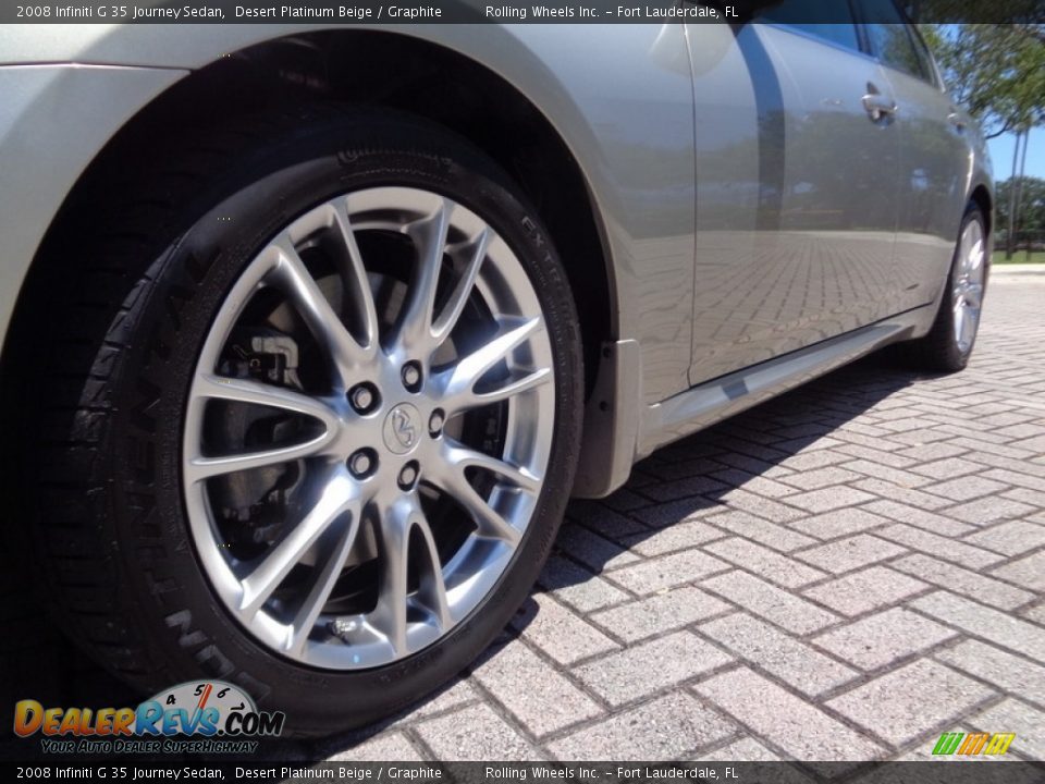 2008 Infiniti G 35 Journey Sedan Desert Platinum Beige / Graphite Photo #32