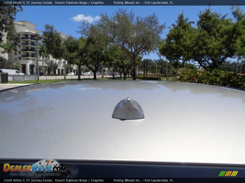 2008 Infiniti G 35 Journey Sedan Desert Platinum Beige / Graphite Photo #33
