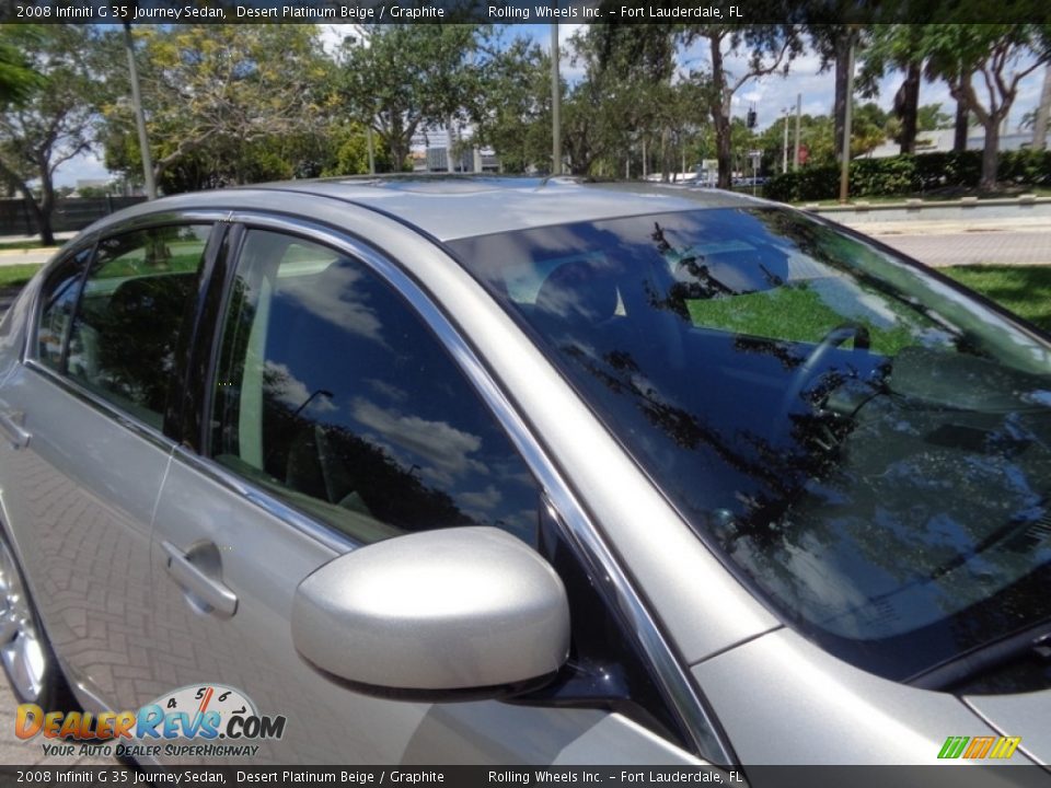 2008 Infiniti G 35 Journey Sedan Desert Platinum Beige / Graphite Photo #34