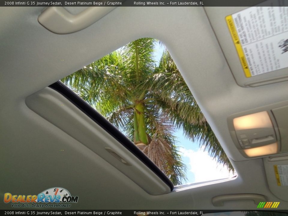 2008 Infiniti G 35 Journey Sedan Desert Platinum Beige / Graphite Photo #35
