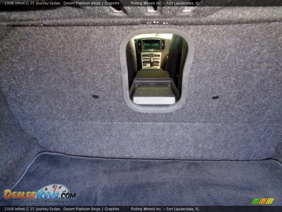 2008 Infiniti G 35 Journey Sedan Desert Platinum Beige / Graphite Photo #36