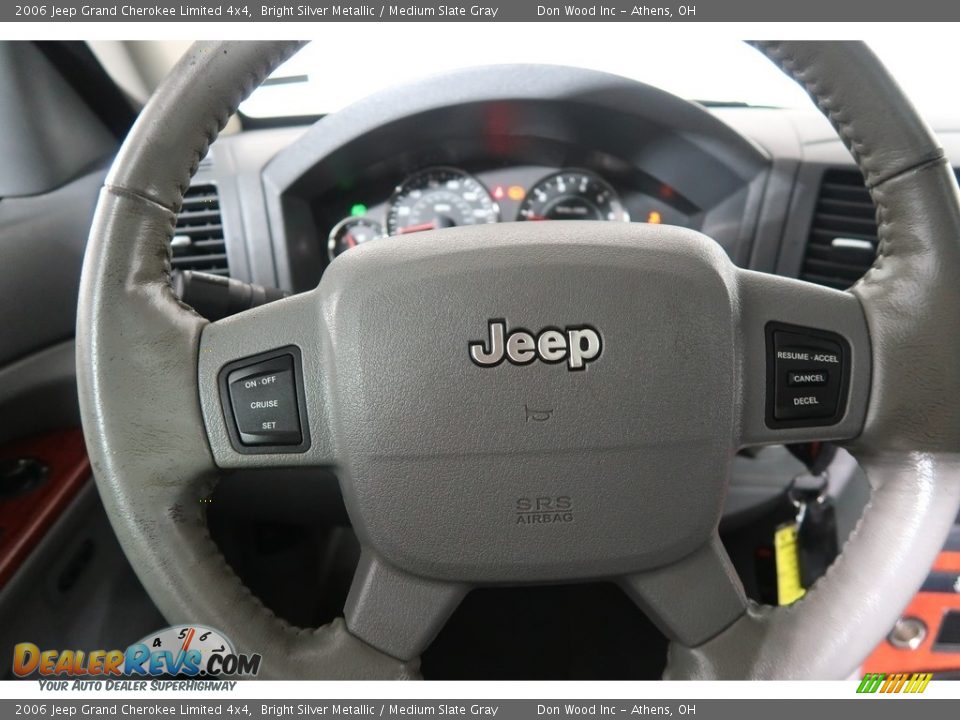 2006 Jeep Grand Cherokee Limited 4x4 Bright Silver Metallic / Medium Slate Gray Photo #15
