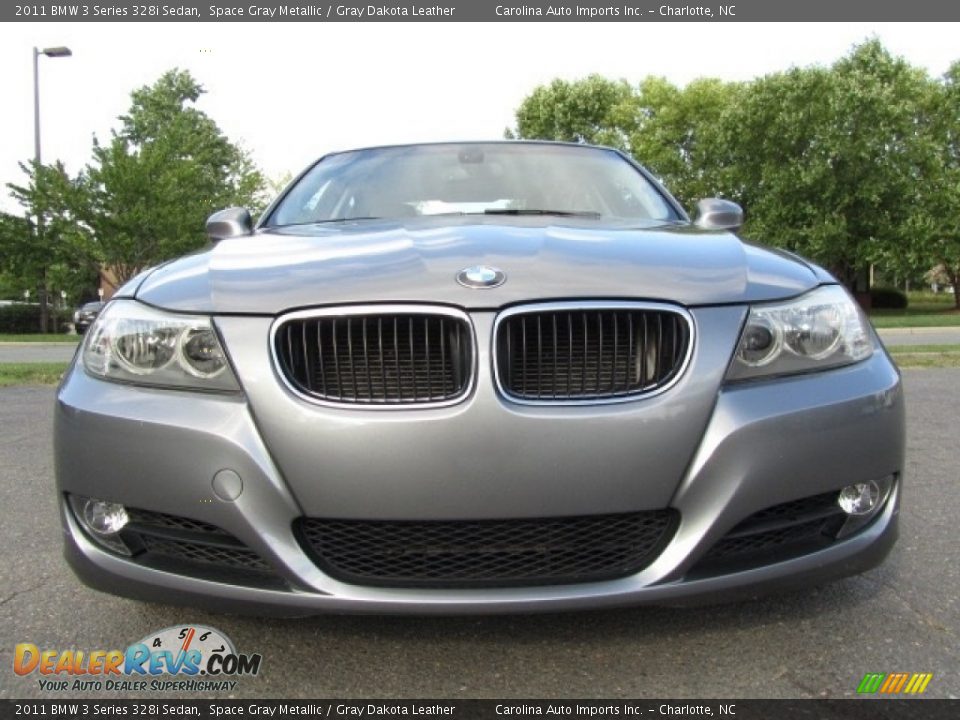 2011 BMW 3 Series 328i Sedan Space Gray Metallic / Gray Dakota Leather Photo #4