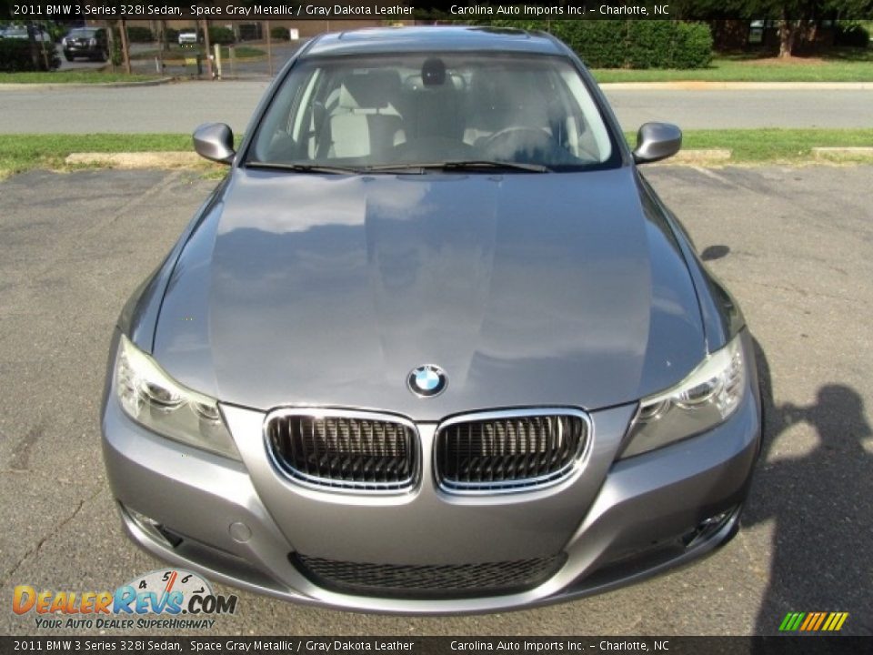 2011 BMW 3 Series 328i Sedan Space Gray Metallic / Gray Dakota Leather Photo #5