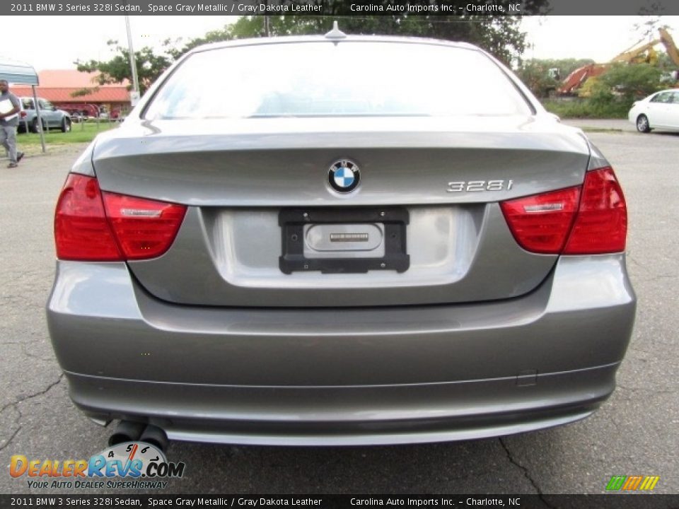 2011 BMW 3 Series 328i Sedan Space Gray Metallic / Gray Dakota Leather Photo #9