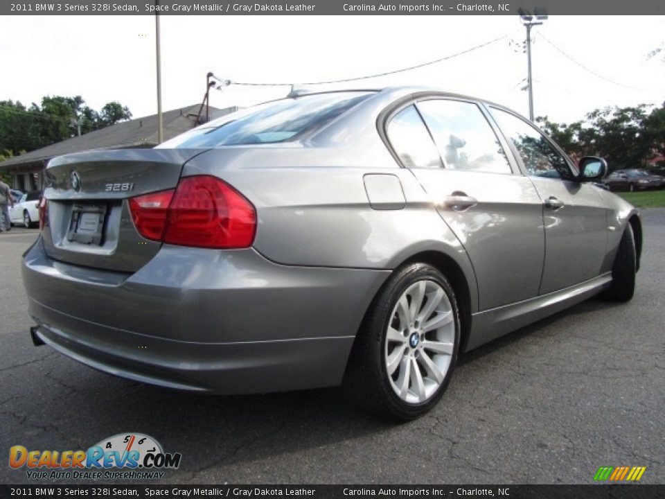 2011 BMW 3 Series 328i Sedan Space Gray Metallic / Gray Dakota Leather Photo #10