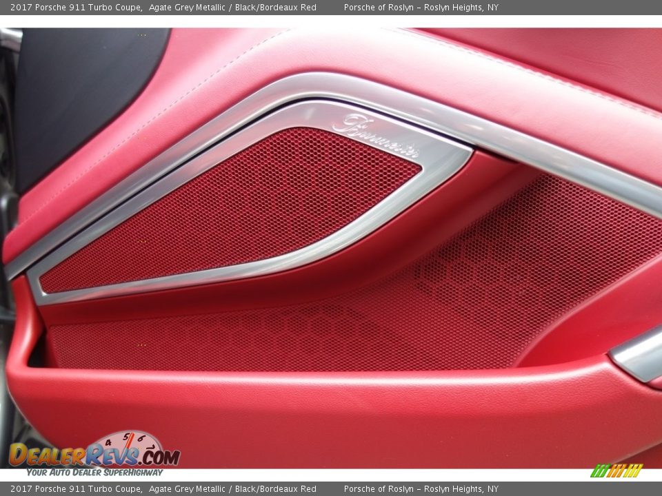 2017 Porsche 911 Turbo Coupe Agate Grey Metallic / Black/Bordeaux Red Photo #19