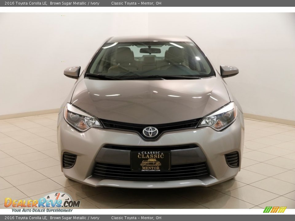 2016 Toyota Corolla LE Brown Sugar Metallic / Ivory Photo #2
