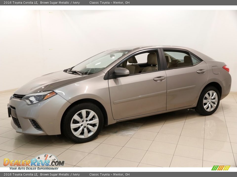 2016 Toyota Corolla LE Brown Sugar Metallic / Ivory Photo #3