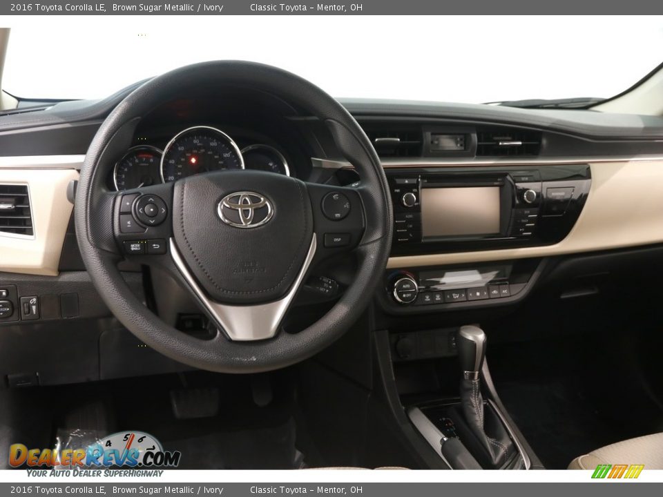 2016 Toyota Corolla LE Brown Sugar Metallic / Ivory Photo #6