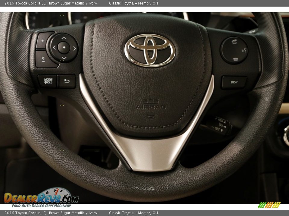 2016 Toyota Corolla LE Brown Sugar Metallic / Ivory Photo #7