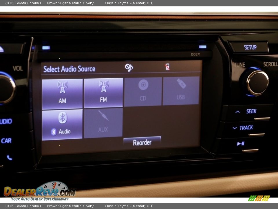 2016 Toyota Corolla LE Brown Sugar Metallic / Ivory Photo #10