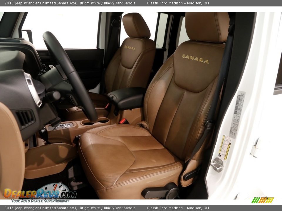 2015 Jeep Wrangler Unlimited Sahara 4x4 Bright White / Black/Dark Saddle Photo #5