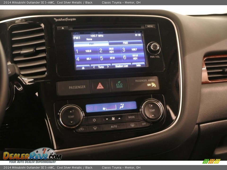 2014 Mitsubishi Outlander SE S-AWC Cool Silver Metallic / Black Photo #8