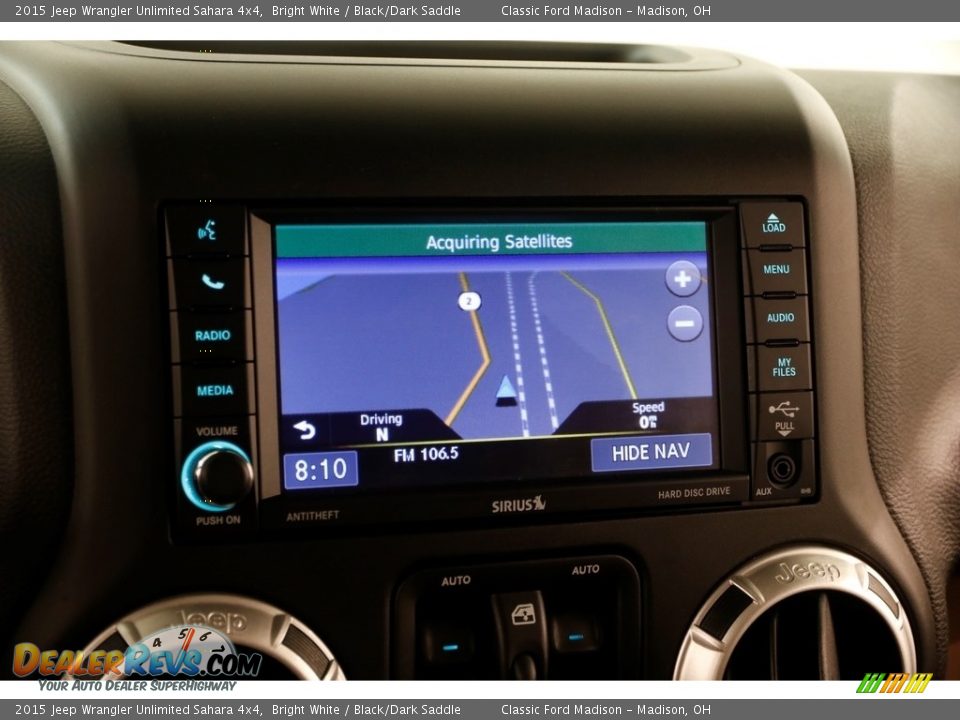 2015 Jeep Wrangler Unlimited Sahara 4x4 Bright White / Black/Dark Saddle Photo #12