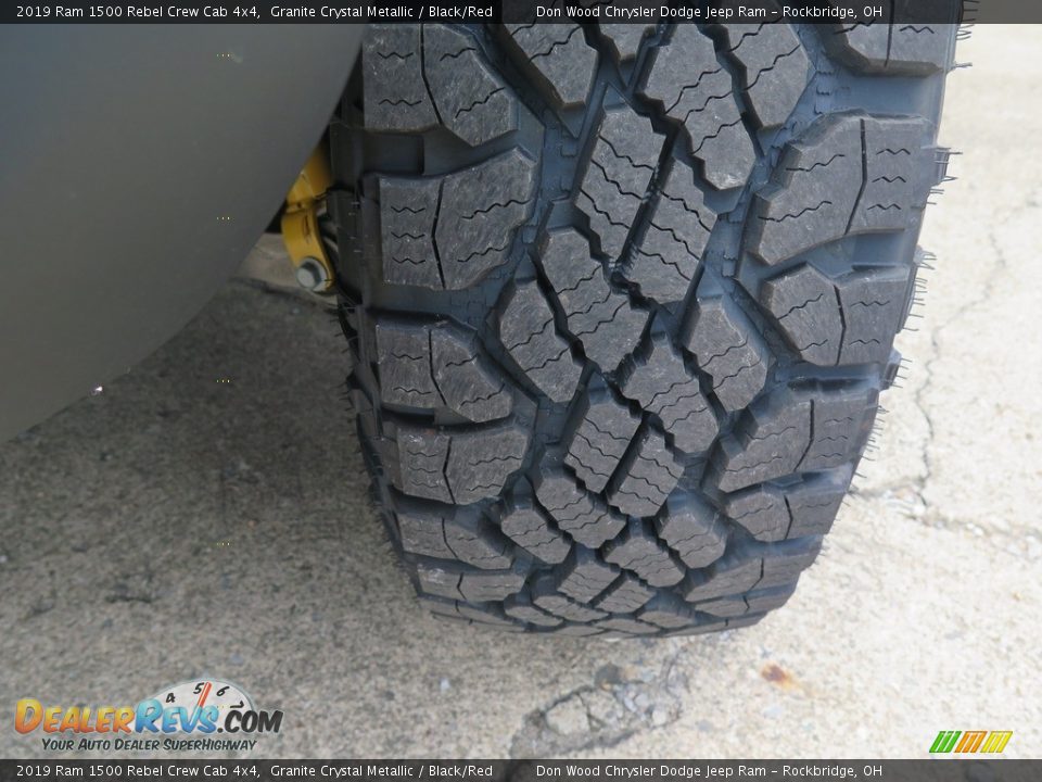 2019 Ram 1500 Rebel Crew Cab 4x4 Granite Crystal Metallic / Black/Red Photo #19