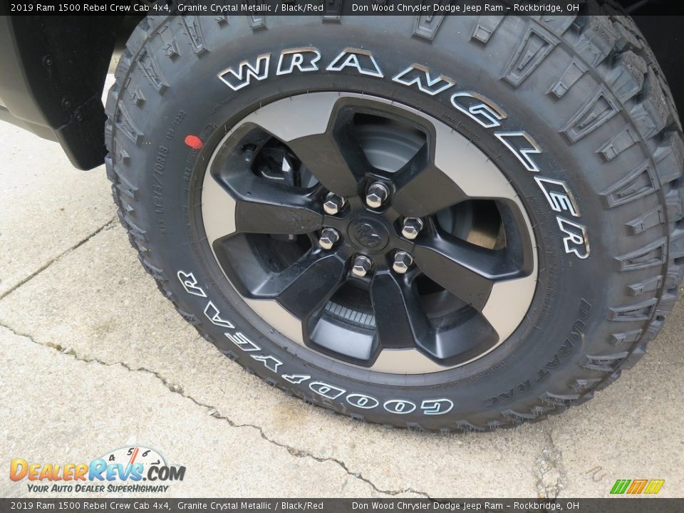 2019 Ram 1500 Rebel Crew Cab 4x4 Granite Crystal Metallic / Black/Red Photo #20