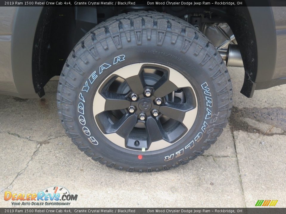 2019 Ram 1500 Rebel Crew Cab 4x4 Granite Crystal Metallic / Black/Red Photo #21