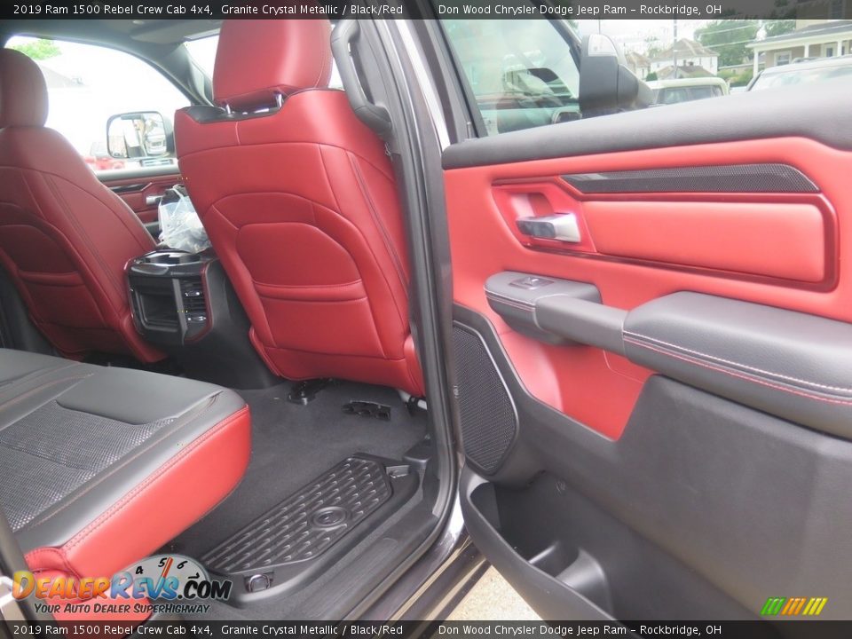 2019 Ram 1500 Rebel Crew Cab 4x4 Granite Crystal Metallic / Black/Red Photo #27