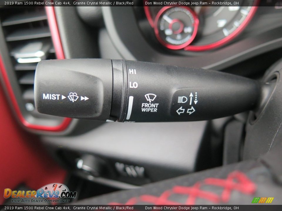 2019 Ram 1500 Rebel Crew Cab 4x4 Granite Crystal Metallic / Black/Red Photo #30