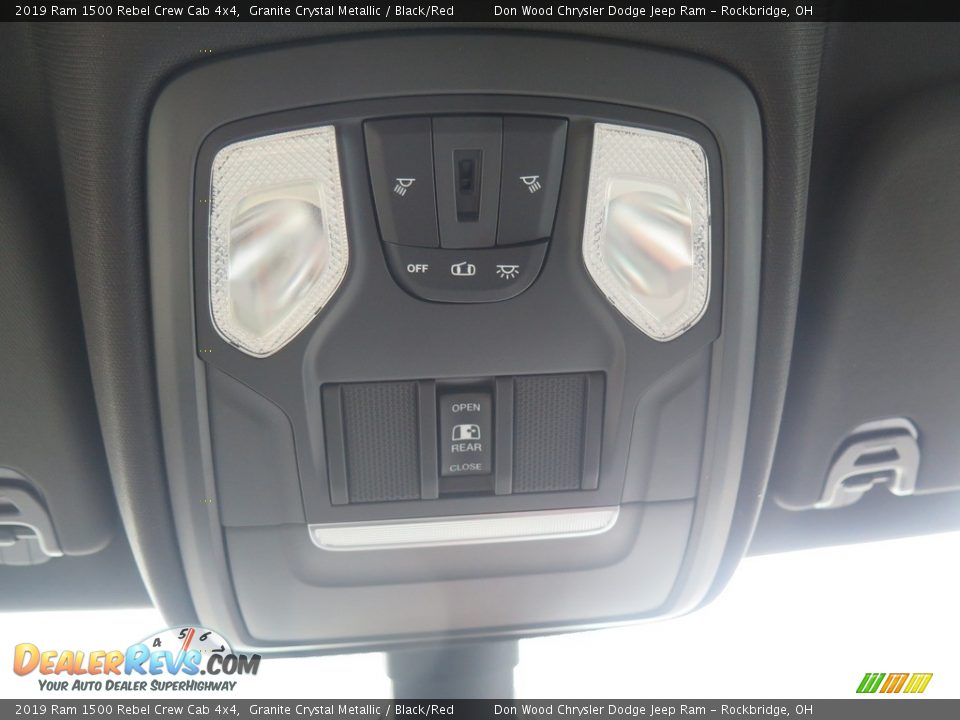 2019 Ram 1500 Rebel Crew Cab 4x4 Granite Crystal Metallic / Black/Red Photo #33