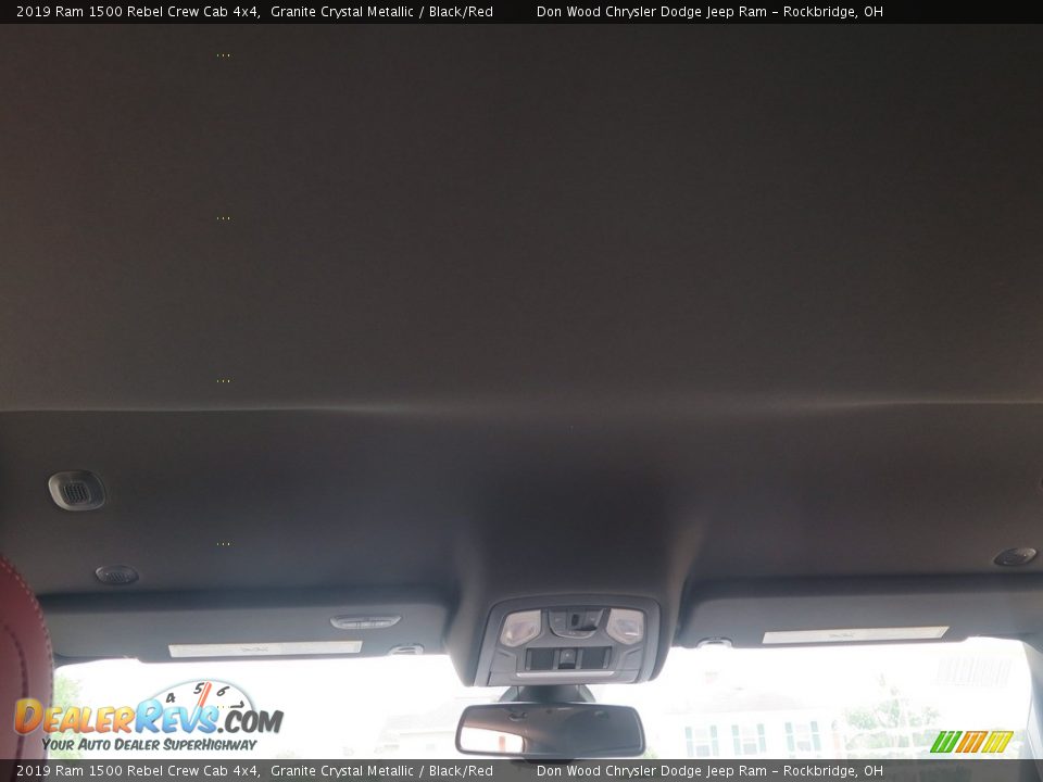 2019 Ram 1500 Rebel Crew Cab 4x4 Granite Crystal Metallic / Black/Red Photo #34
