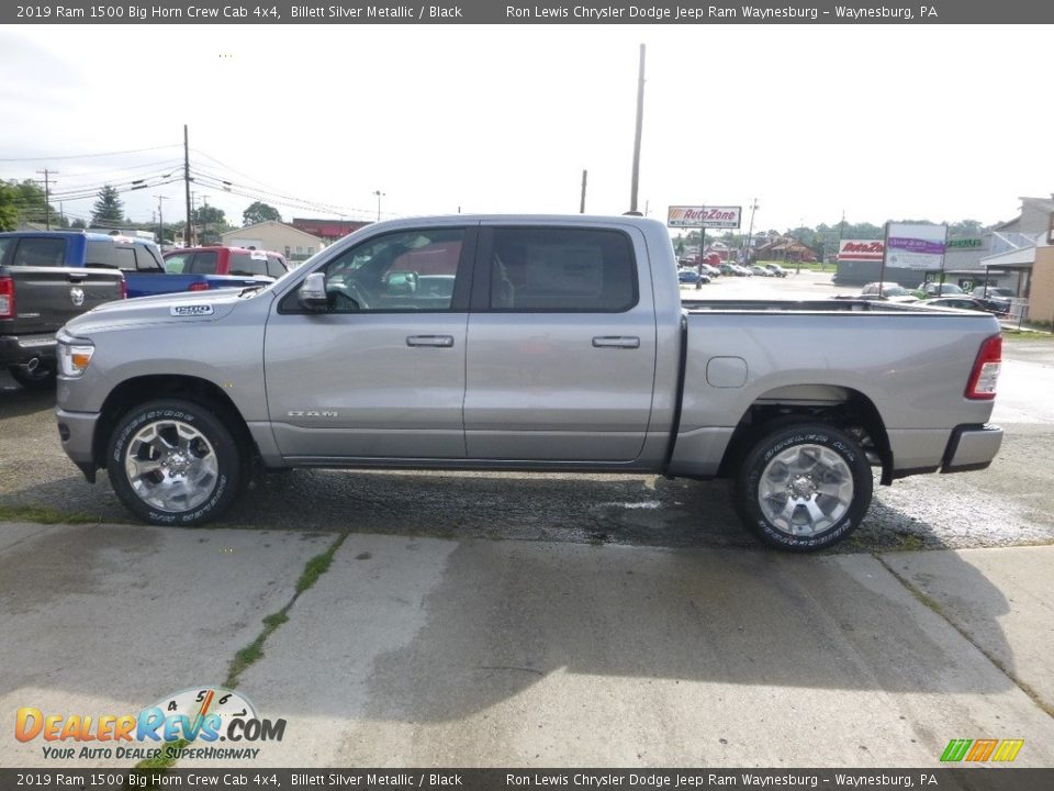 2019 Ram 1500 Big Horn Crew Cab 4x4 Billett Silver Metallic / Black Photo #2