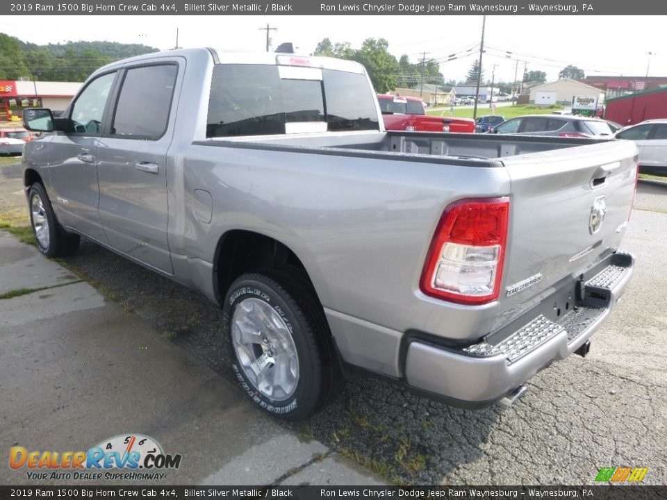 2019 Ram 1500 Big Horn Crew Cab 4x4 Billett Silver Metallic / Black Photo #3