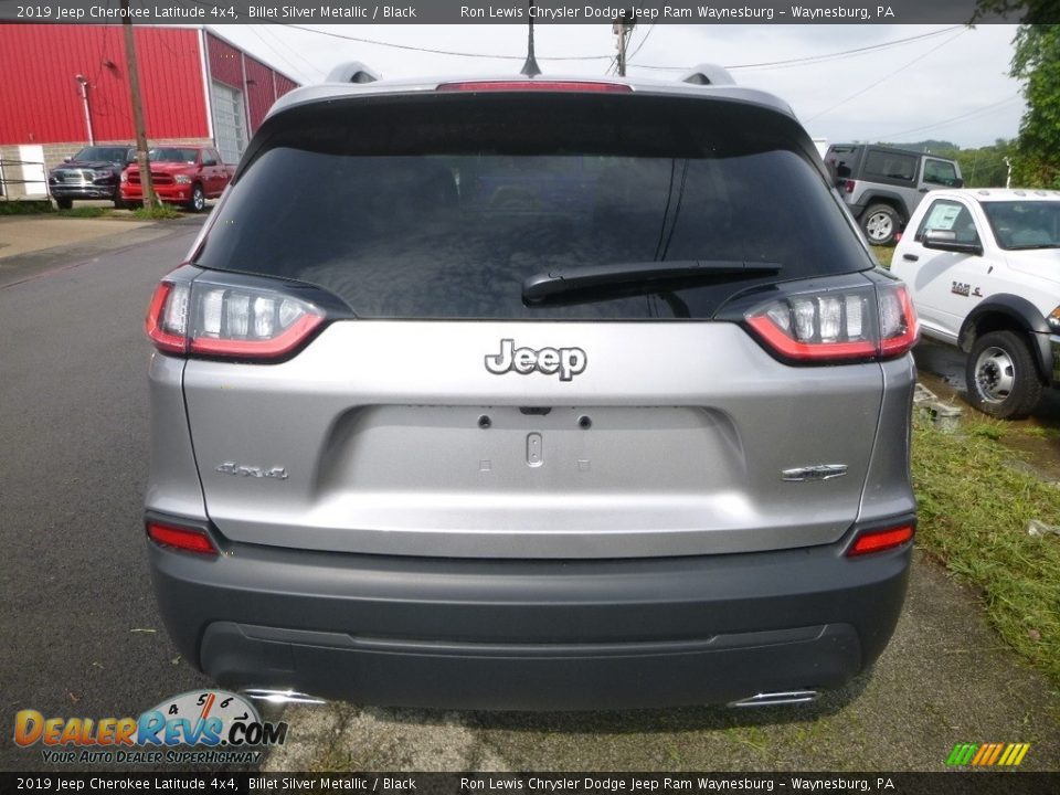 2019 Jeep Cherokee Latitude 4x4 Billet Silver Metallic / Black Photo #4