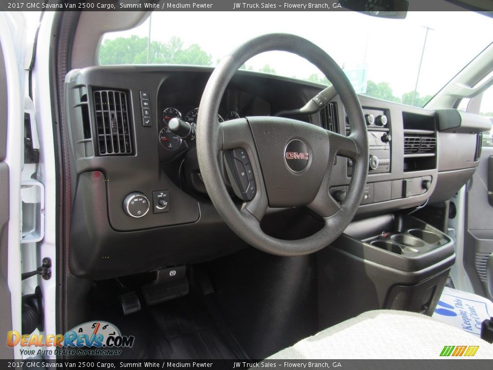 2017 GMC Savana Van 2500 Cargo Summit White / Medium Pewter Photo #27