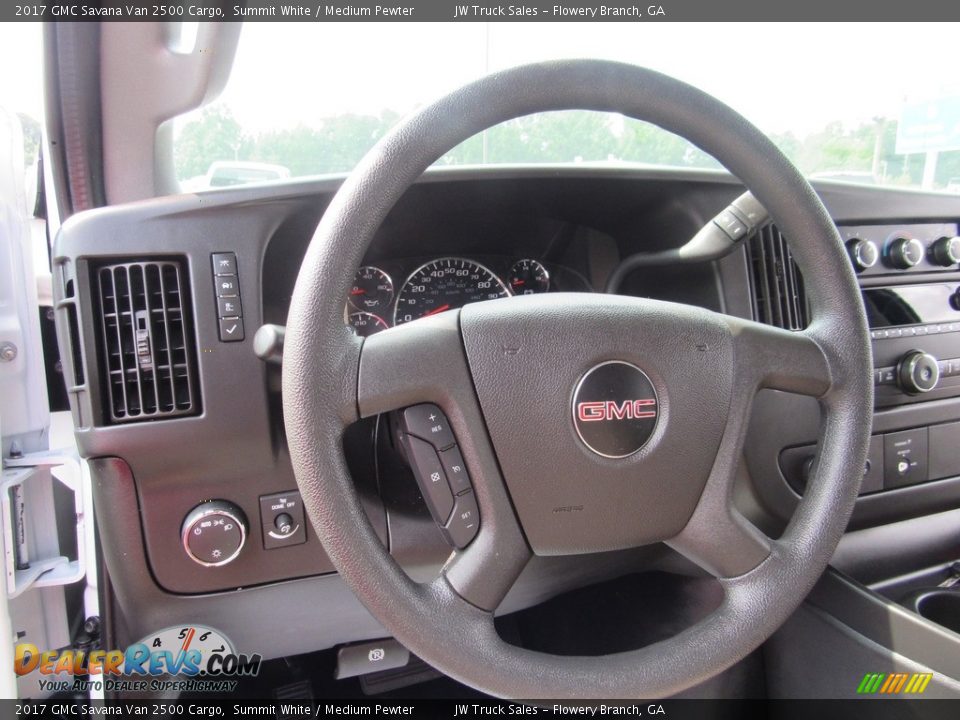 2017 GMC Savana Van 2500 Cargo Summit White / Medium Pewter Photo #28