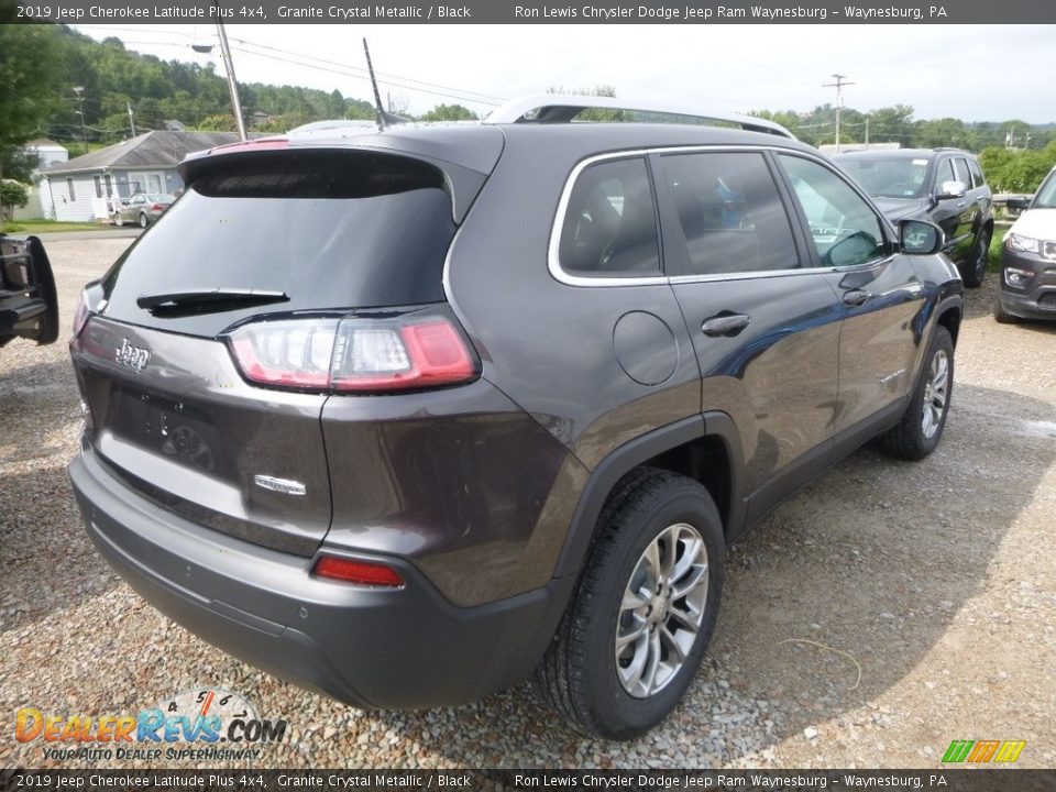 2019 Jeep Cherokee Latitude Plus 4x4 Granite Crystal Metallic / Black Photo #5