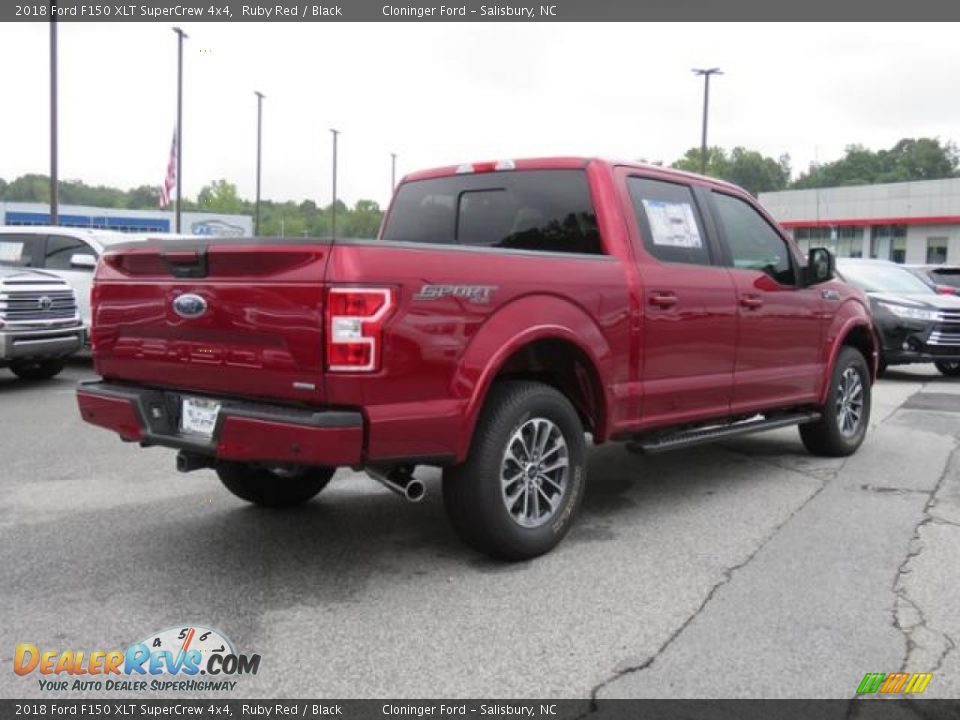 2018 Ford F150 XLT SuperCrew 4x4 Ruby Red / Black Photo #22