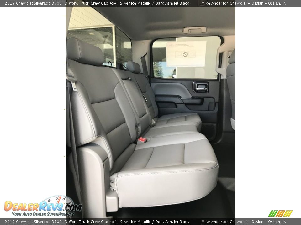 2019 Chevrolet Silverado 3500HD Work Truck Crew Cab 4x4 Silver Ice Metallic / Dark Ash/Jet Black Photo #14