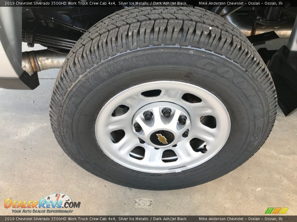 2019 Chevrolet Silverado 3500HD Work Truck Crew Cab 4x4 Silver Ice Metallic / Dark Ash/Jet Black Photo #18
