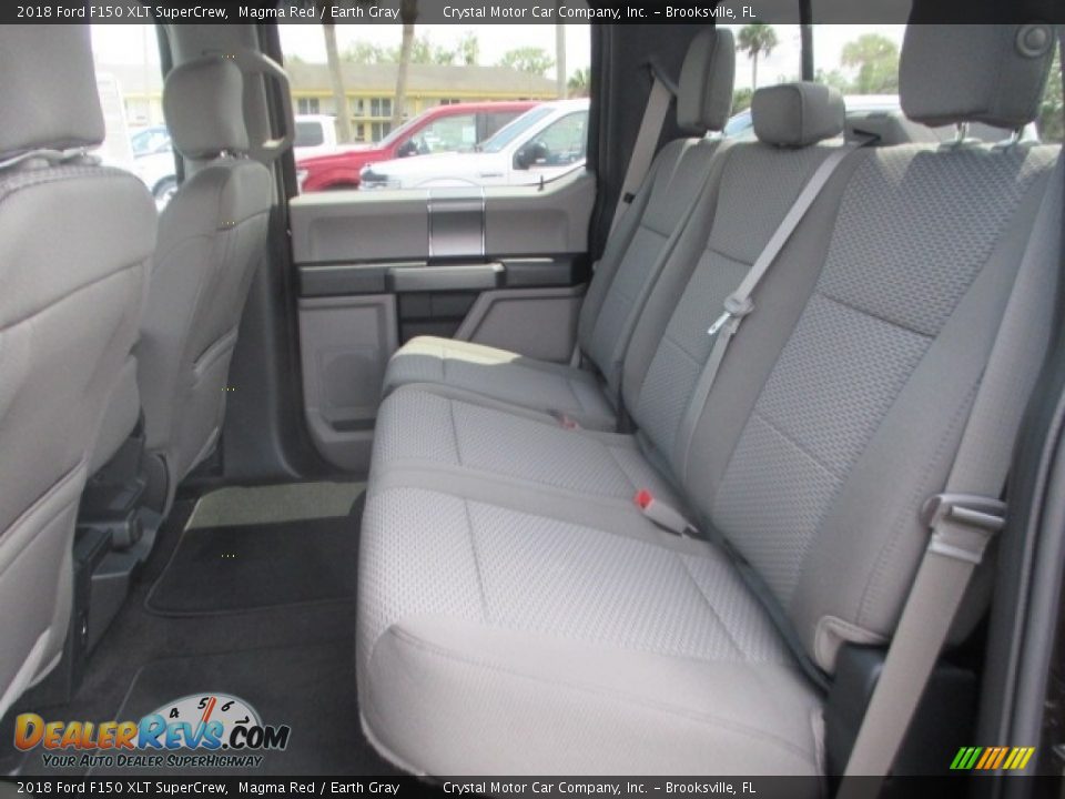 2018 Ford F150 XLT SuperCrew Magma Red / Earth Gray Photo #6
