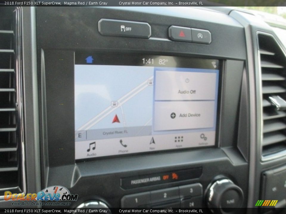 2018 Ford F150 XLT SuperCrew Magma Red / Earth Gray Photo #9