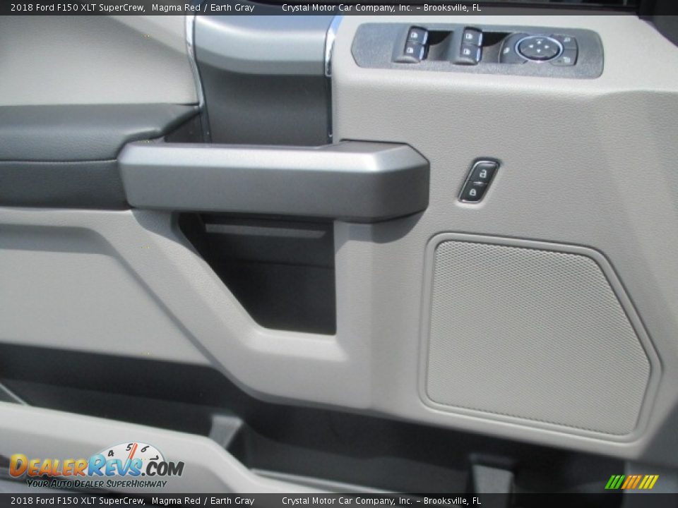 2018 Ford F150 XLT SuperCrew Magma Red / Earth Gray Photo #10